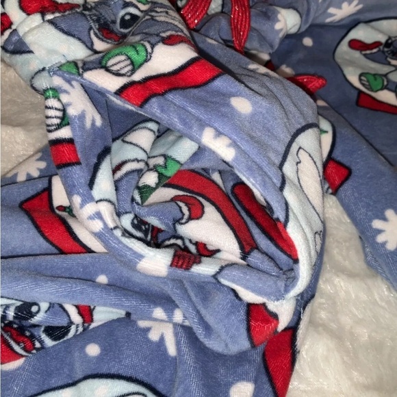 Disney Stitch Christmas Soft Fleece Pajama Pant W/pockets  Size Medium (8-10) - Picture 6 of 12